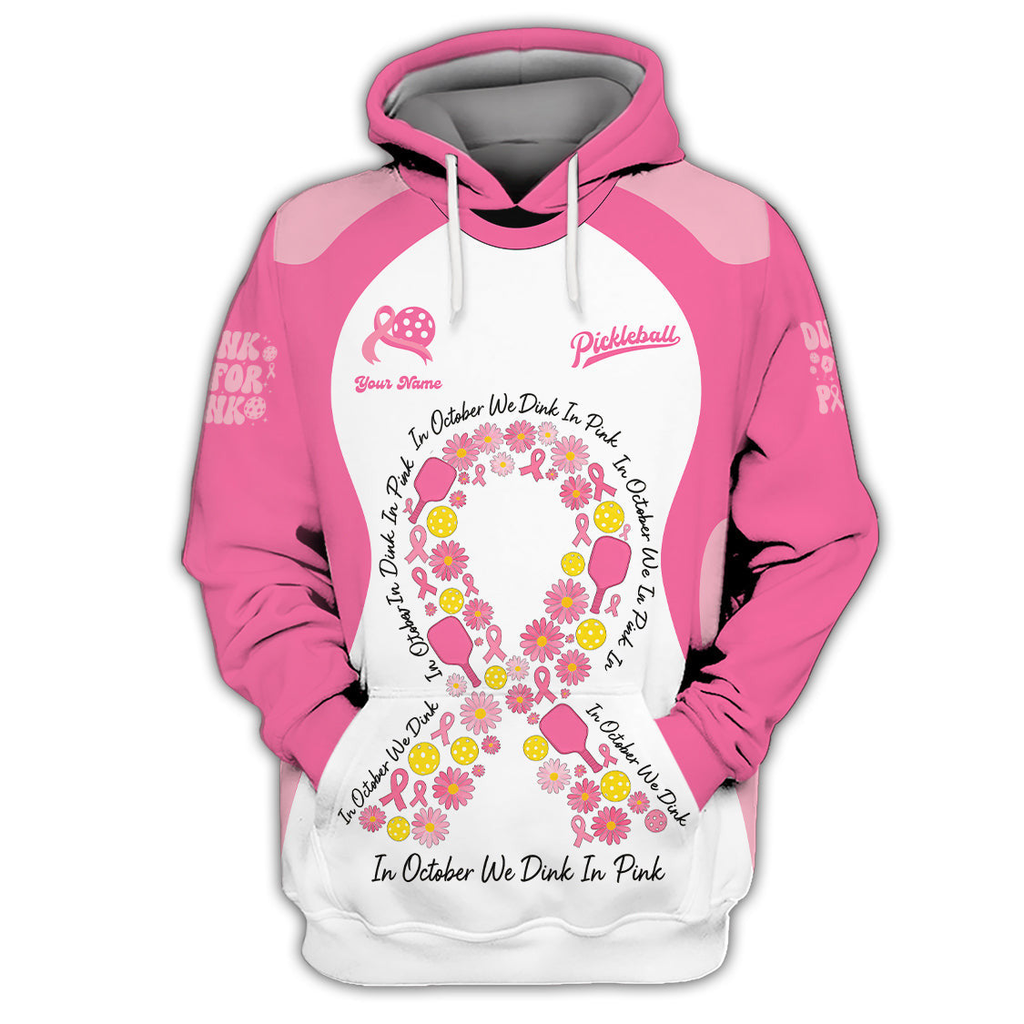 Women's Pickleball Shirt, Breast Cancer Pickleball Shirt, Gift For Pickleball Player