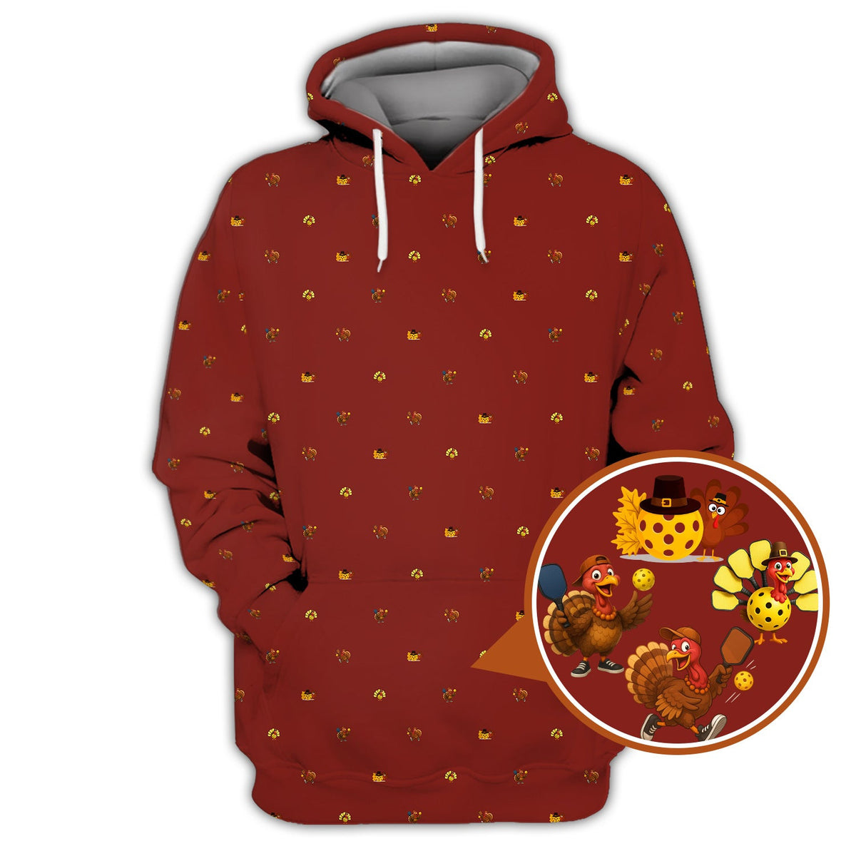 Turkey Pickleball Shirt, Thanksgiving Pickleball Shirt, Pattern Pickleball Shirt For Men