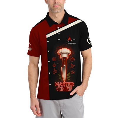 Personalized Chef Uniform, Knife Chef 3D Shirt, Chef Shirt For Cooking Lovers
