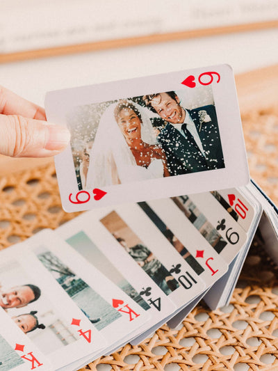 Custom Deck Playing Cards in Tin Box, Personalized Photo Playing Cards Deck, Gift for Family, Couples and Friends