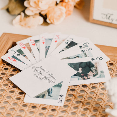 Custom Deck Playing Cards in Tin Box, Personalized Photo Playing Cards Deck, Gift for Family, Couples and Friends