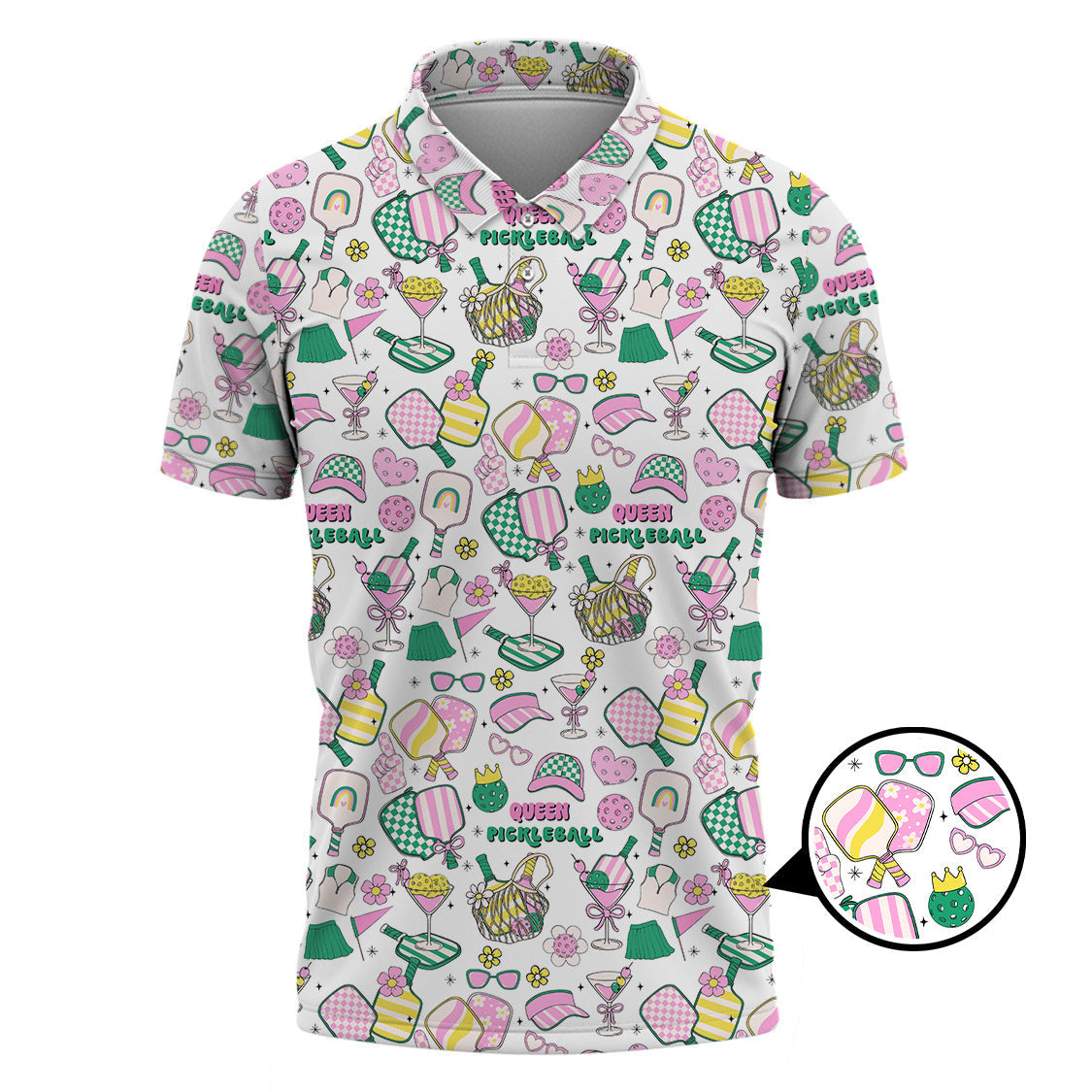 Personalized Name Women's Pickleball Shirt, Pickleball Queen T-Shirts, Gift For Pickleball Players