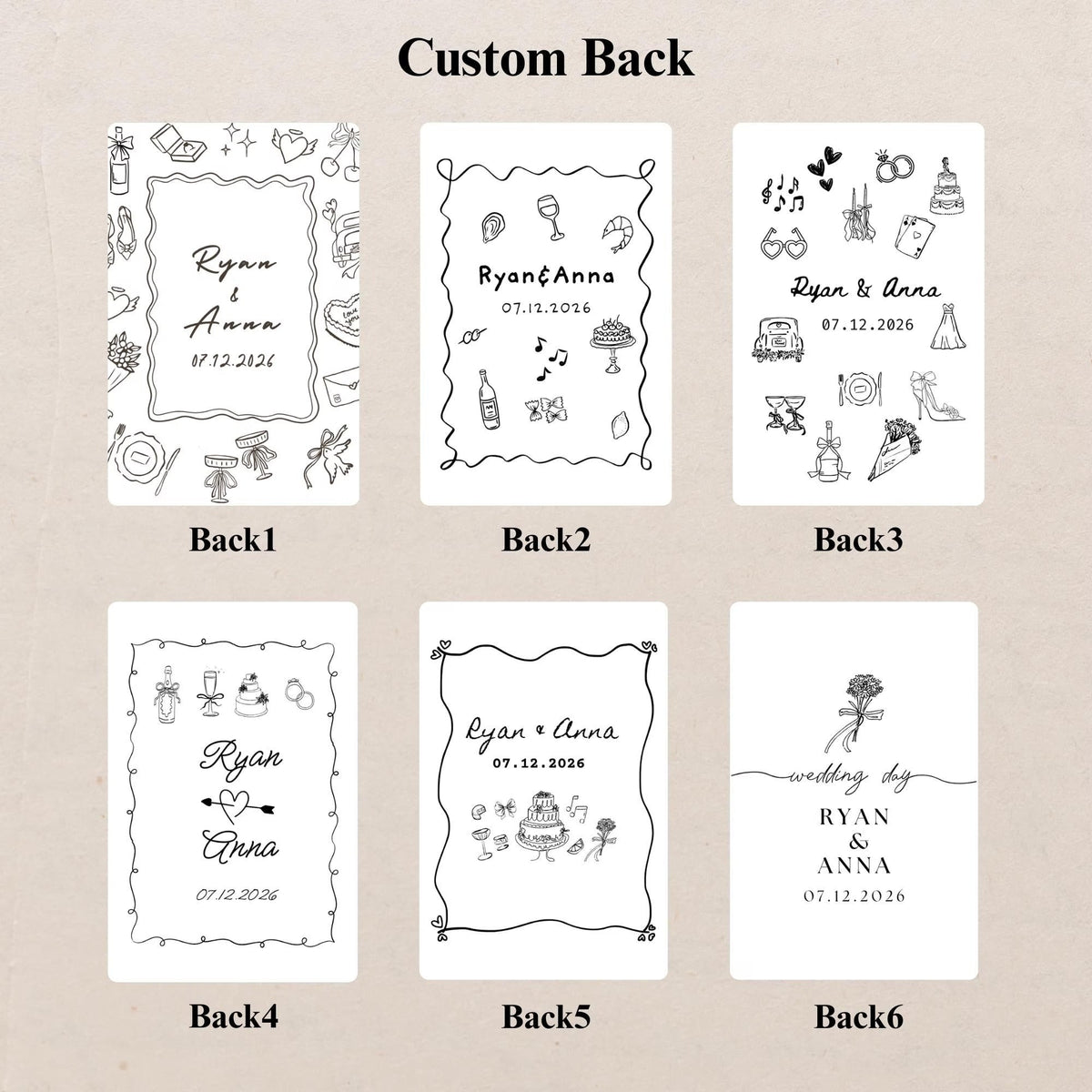 Custom Wedding Guest Book Playing Cards, Wedding Guest Book Alternative, Personalized Playing Cards, Bridal Shower Favors