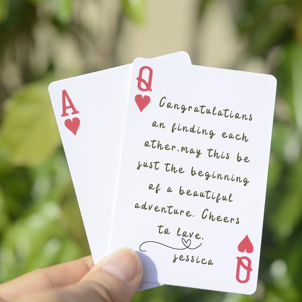 Custom Wedding Guest Book Playing Cards, Wedding Guest Book Alternative, Personalized Playing Cards, Bridal Shower Favors