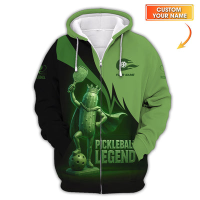 Pickleball Legend Custom Name Shirts, Funny Pickleball Men's Shirts, Pickleball Lover Gifts