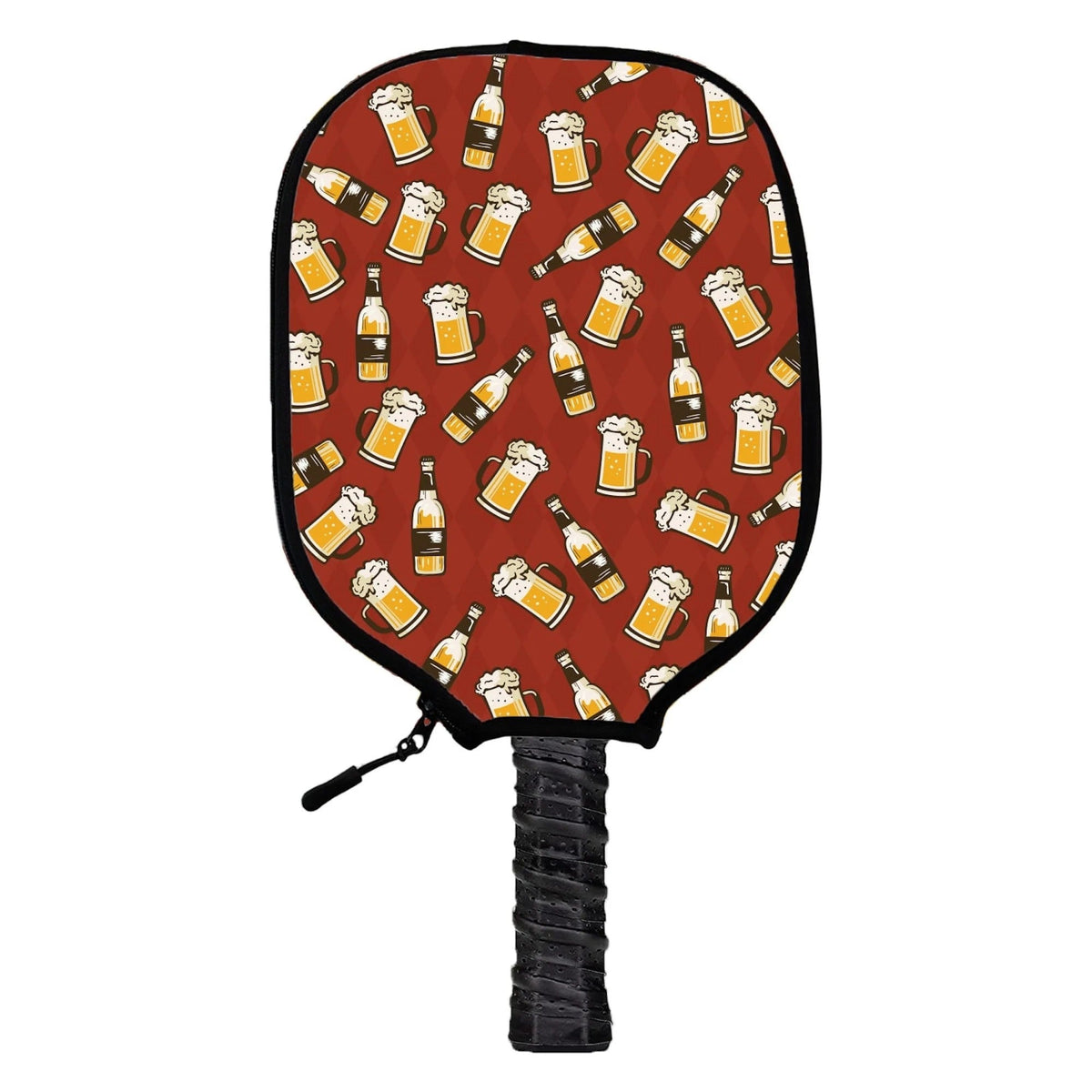 Pickleball Paddles Cover Custom, Funny Beer Pattern Pickleball Paddle Covers, Gift For Pickleball Lover