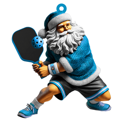 Personalized Pickleball Ornaments, Santa Pickleball, Pickleball Christmas Gift