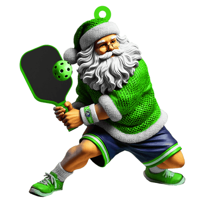 Personalized Pickleball Ornaments, Santa Pickleball, Pickleball Christmas Gift