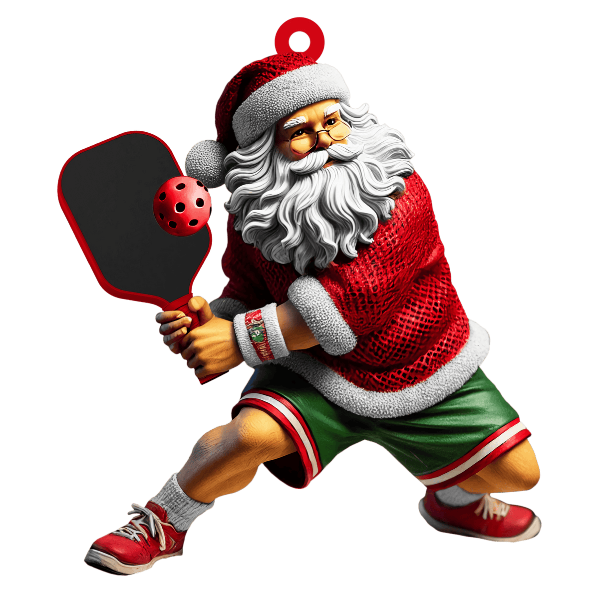 Personalized Pickleball Ornaments, Santa Pickleball, Pickleball Christmas Gift