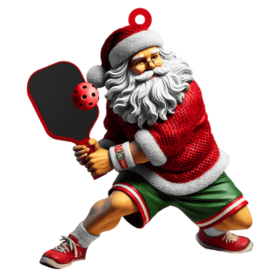 Personalized Pickleball Ornaments, Santa Pickleball, Pickleball Christmas Gift