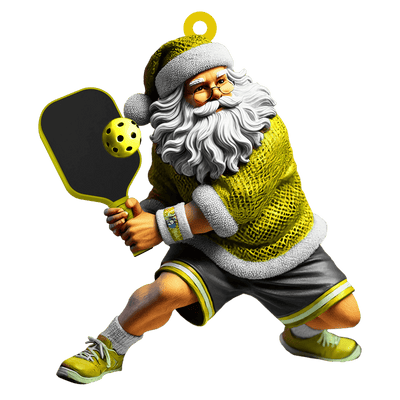 Personalized Pickleball Ornaments, Santa Pickleball, Pickleball Christmas Gift