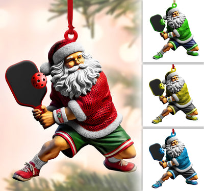 Personalized Pickleball Ornaments, Santa Pickleball, Pickleball Christmas Gift