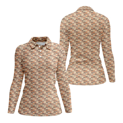 Pattern Golf Polos, Boob Design Funny Golf Shirt for Men, Crazy Golf Shirts