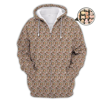 Funny Golf Shirt, Boob Pattern Golf Polos for Men, Crazy Golf Shirts