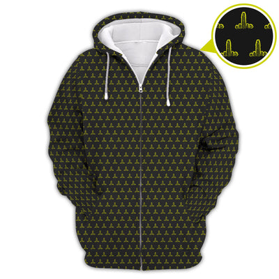 Cactus Pattern Golf Shirt, Funny Golf Polos , Crazy Golf Shirts For Men
