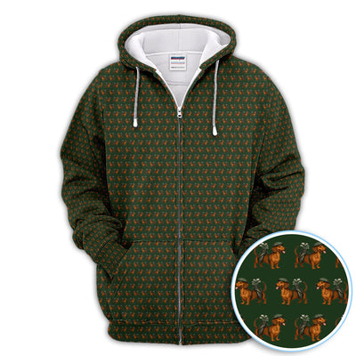 Dachshund Pattern Golf Polos, Crazy Dachshund Golf Shirt For Men, Funny Golf Shirt