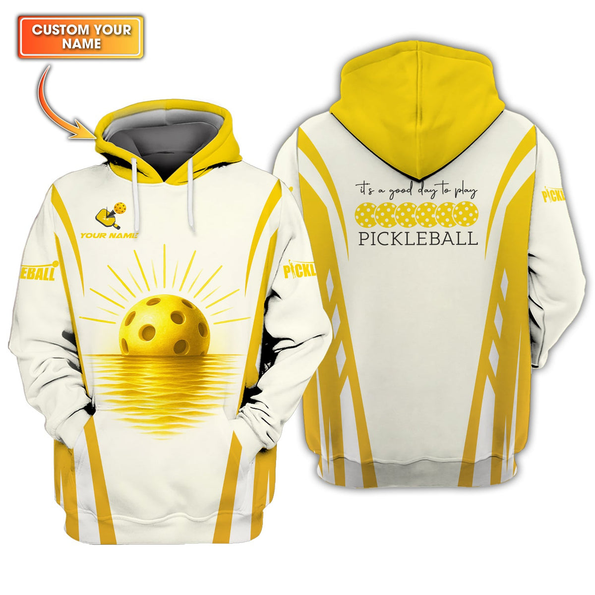 It's a Good Day to Play Custom Name Polos, Funny Pickleball Shirts, Gift For Pickleball Players