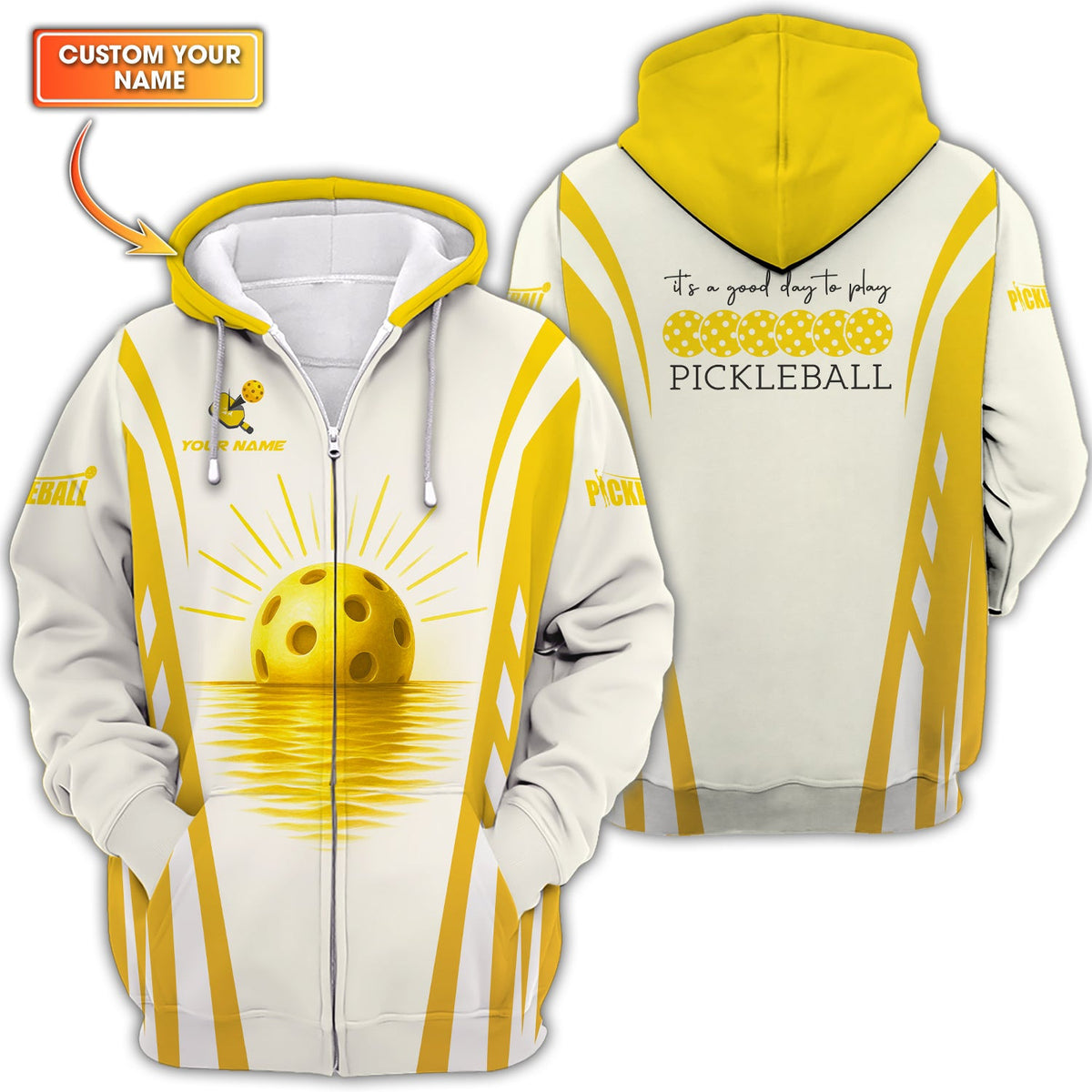 It's a Good Day to Play Custom Name Polos, Funny Pickleball Shirts, Gift For Pickleball Players
