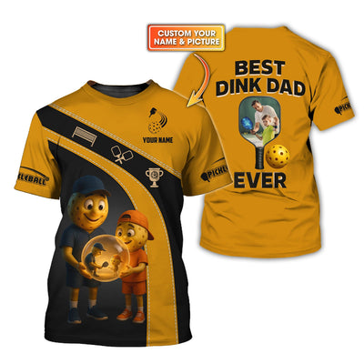 Best Dink Dad Ever Pickleball Shirts - Personalized Father's Day Gifts - Personalised Photo Gifts