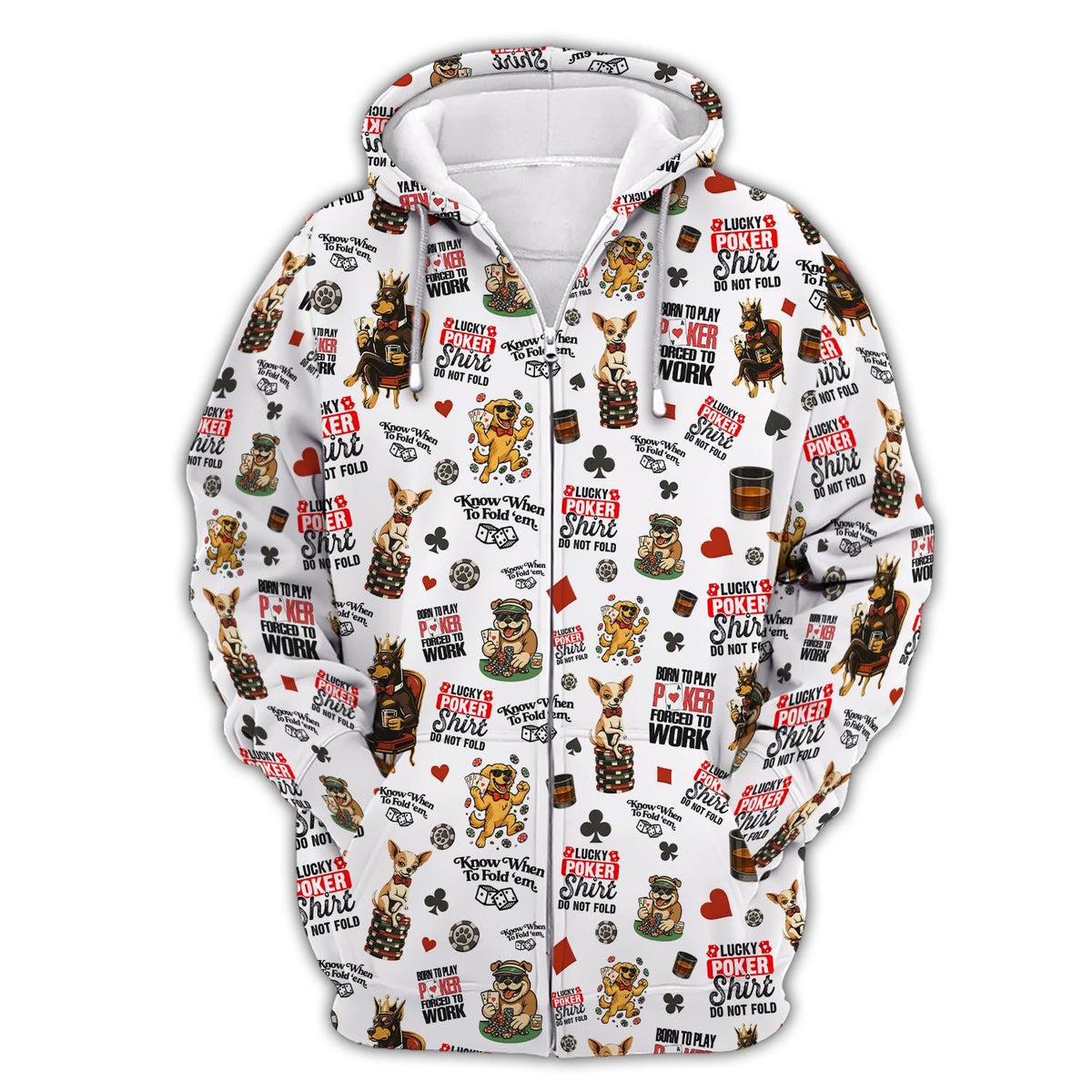 Men's "Dogs Playing Poker" Shirts Funny Pattern In Poker Club - Poker T Shirts Gift for Him