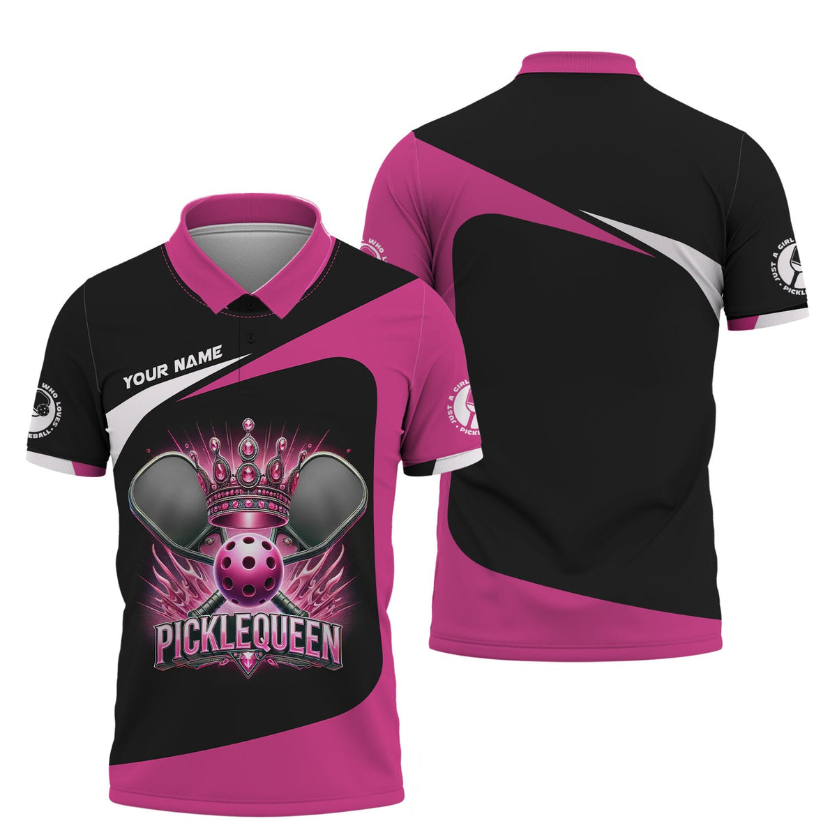 Just a Girl Who Loves Pickleball - PickleQueen Custom T Shirts, Pickleball Shirts for Women, Pickleball Gift Ideas
