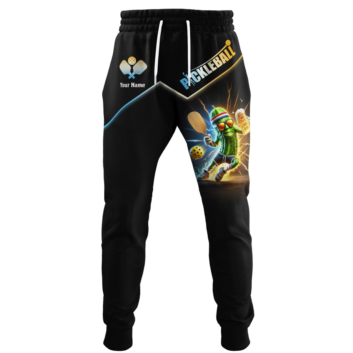 Custom Pickleball Funny Beer Joggers, Pickleball Jogger Pants, Gifts For Pickleball Players