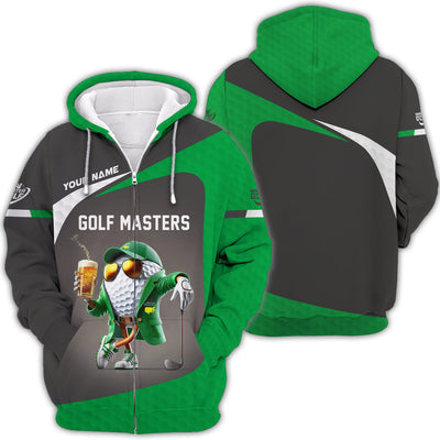 Custom Golf Masters Shirt Polo Golf Tournament, Funny Beer Golf Ball Shirts, Golf Gift For Dad