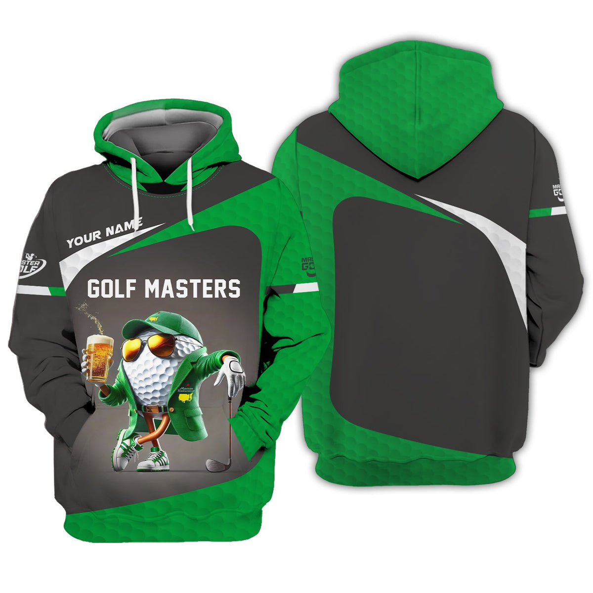 Custom Golf Masters Shirt Polo Golf Tournament, Funny Beer Golf Ball Shirts, Golf Gift For Dad