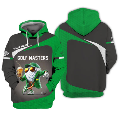 Custom Golf Masters Shirt Polo Golf Tournament, Funny Beer Golf Ball Shirts, Golf Gift For Dad