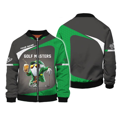 Custom Golf Masters Shirt Polo Golf Tournament, Funny Beer Golf Ball Shirts, Golf Gift For Dad
