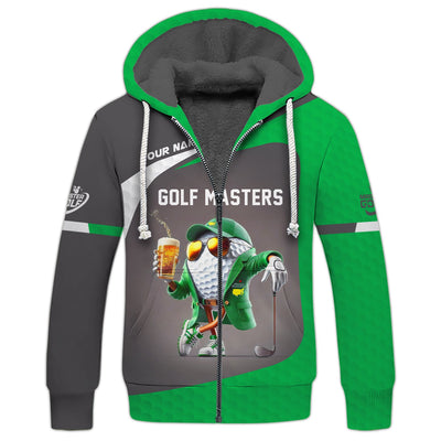 Custom Golf Masters Shirt Polo Golf Tournament, Funny Beer Golf Ball Shirts, Golf Gift For Dad