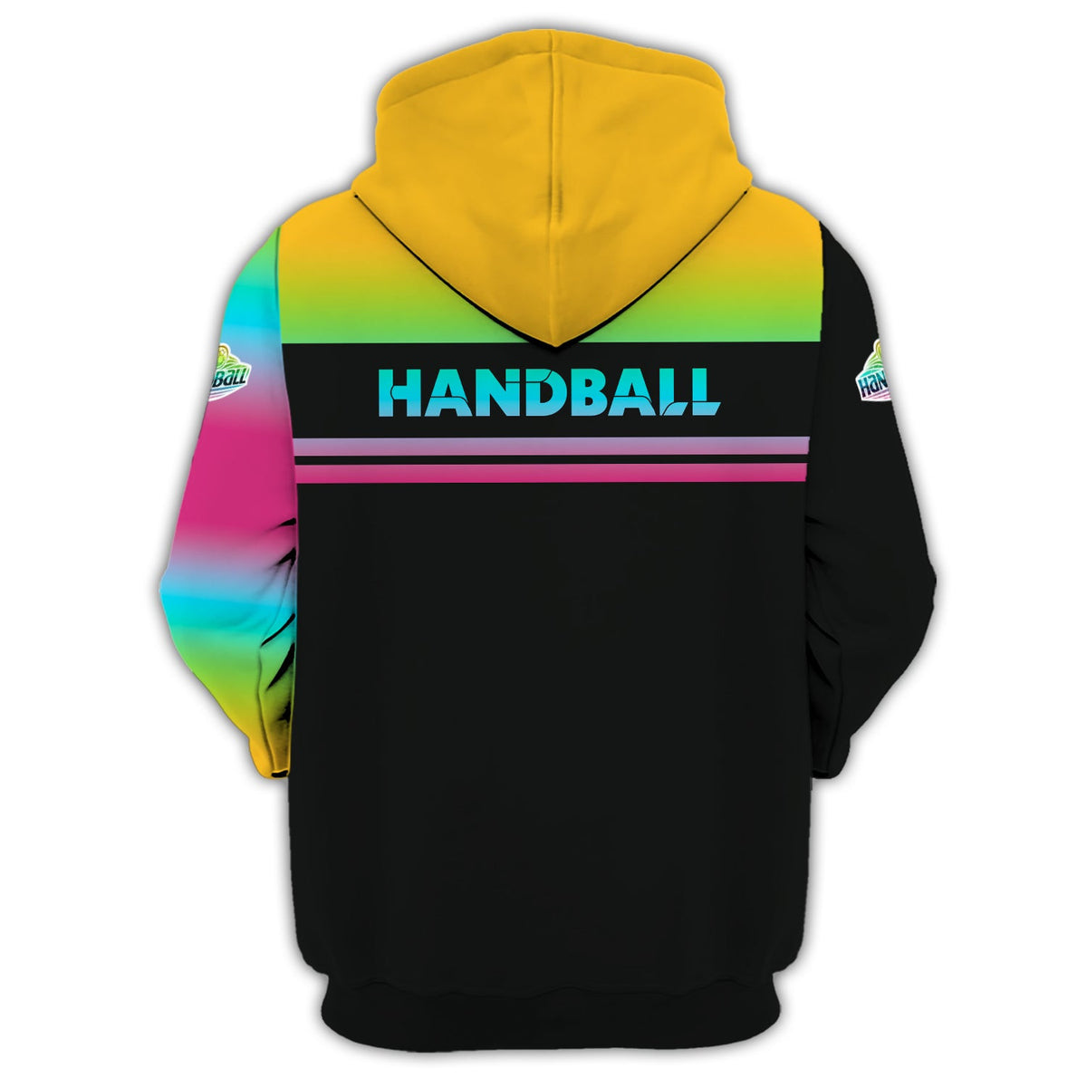 Custom Name Handball Goal Multi Color T-Shirt 3D Design, Handball Shirt, Lightweight Sportswear, Gift For Sports Fan