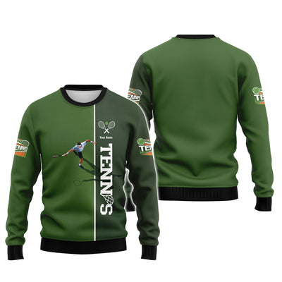 Custom Name Tennis Polo Shirt, T-Shirt 3D Design Personalized, Classic Shirts For Tennis, Lightweight Sportswear, Gift for Tennis Players