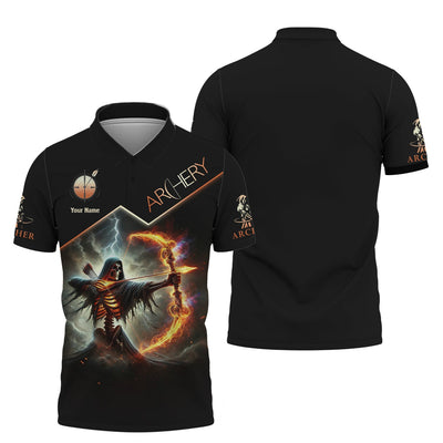 Custom Archery T-Shirt, Archer Polo Shirts, Unisex Shirt, Gift for Archers, Gift For Sport Fan