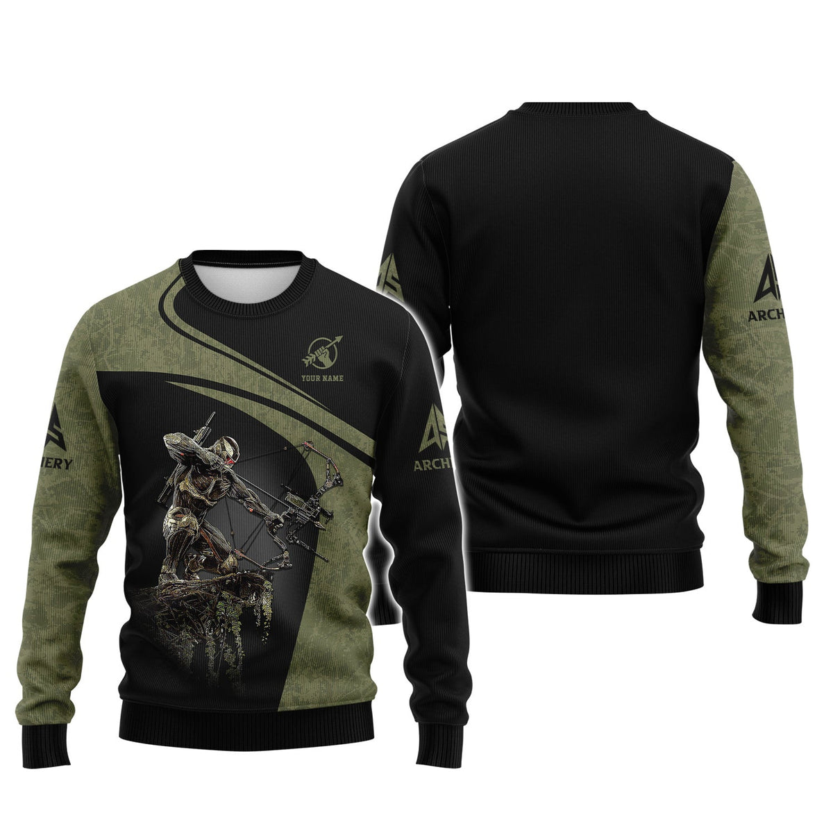 Crysis Archery Custom Name T-Shirt 3D, Archery Polo Shirts, Lightweight Sportswear, Gift for Archers