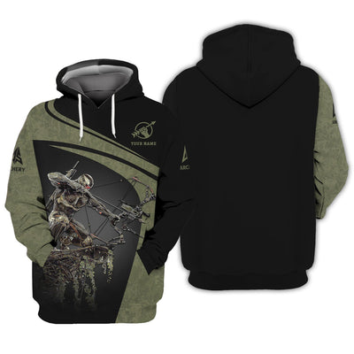 Crysis Archery Custom Name T-Shirt 3D, Archery Polo Shirts, Lightweight Sportswear, Gift for Archers