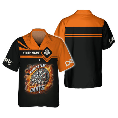 Born To Play Darts Custom T-Shirt, Polo Shirt For Darts Player, Darts Shirts, Gift For Darts Lovers
