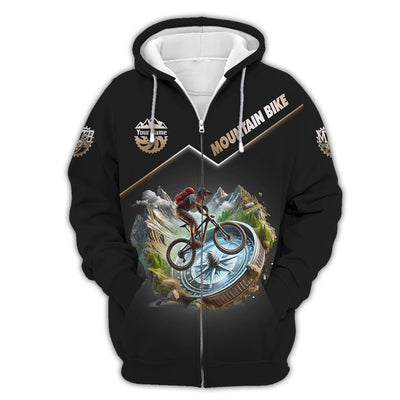 Custom Mountain Bike T-shirt, MTB Polo Shirt, Custom mtb Jersey, Gift for Cyclists