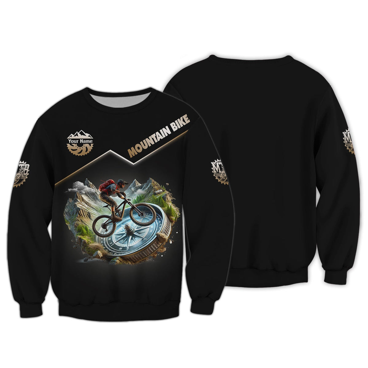 Custom Mountain Bike T-shirt, MTB Polo Shirt, Custom mtb Jersey, Gift for Cyclists