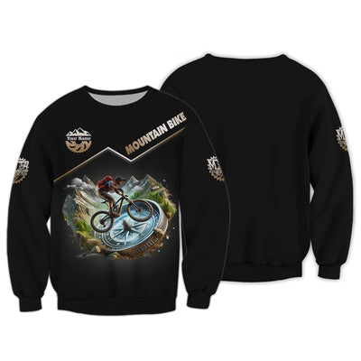 Custom Mountain Bike T-shirt, MTB Polo Shirt, Custom mtb Jersey, Gift for Cyclists