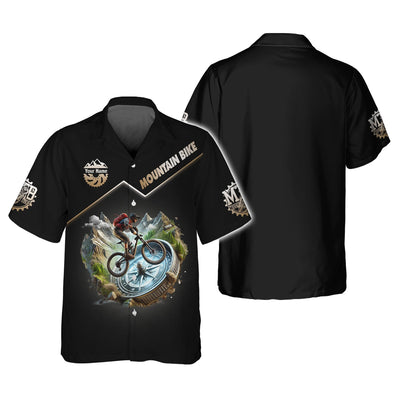 Custom Mountain Bike T-shirt, MTB Polo Shirt, Custom mtb Jersey, Gift for Cyclists