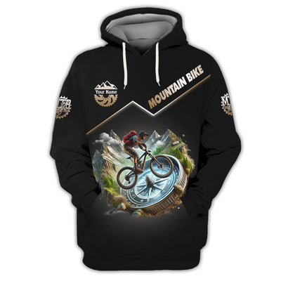 Custom Mountain Bike T-shirt, MTB Polo Shirt, Custom mtb Jersey, Gift for Cyclists