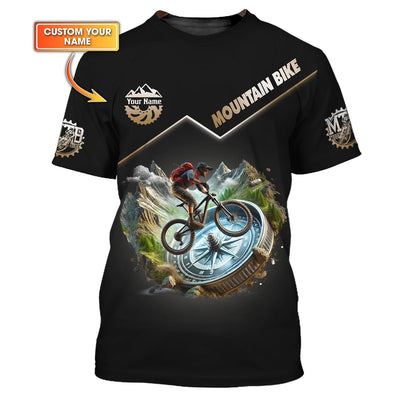 Custom Mountain Bike T-shirt, MTB Polo Shirt, Custom mtb Jersey, Gift for Cyclists