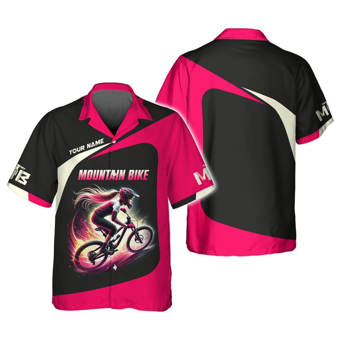 Custom Name Mountain Bike T-shirt, Unisex Shirt, MTB Polo Shirt, Custom mtb Jersey, Gift for Cyclists