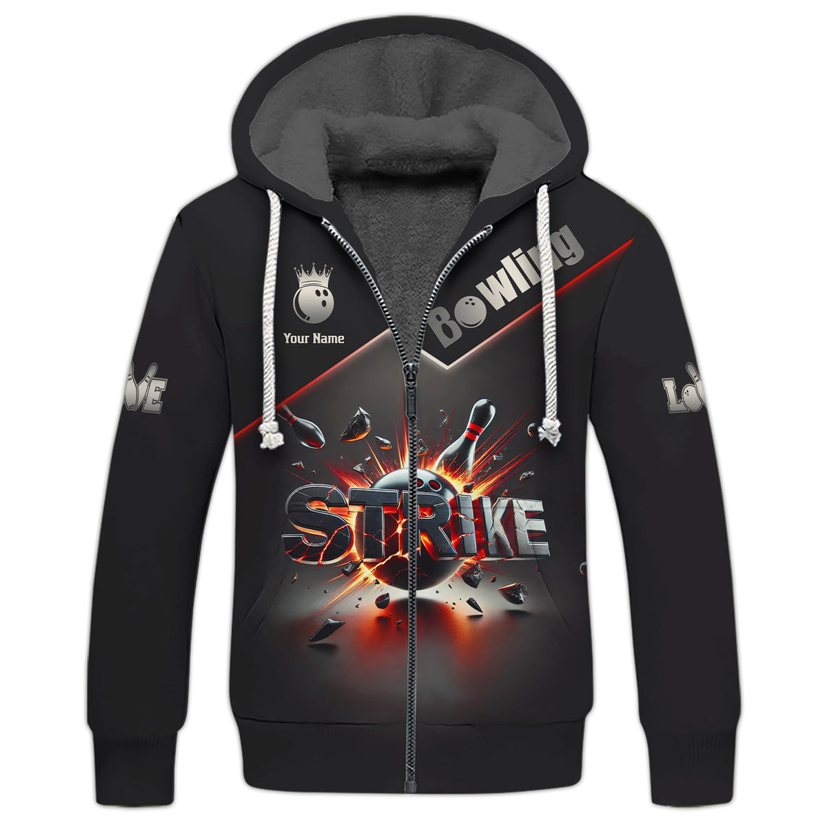 Strike Bowling Personalized Name 3D Polo Shirt, Custom Bowling Jersey, Bowling Gifts
