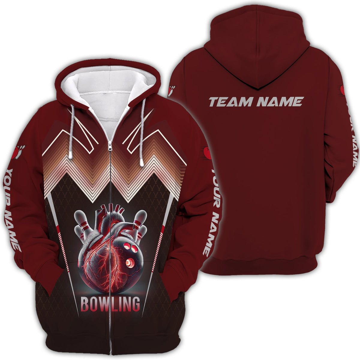 Custom Your Name & Team Name Bowling Personalized 3D Polo Shirt, T-Shirt Bowling, Gift For Bowling Fan, Gift For Bowler