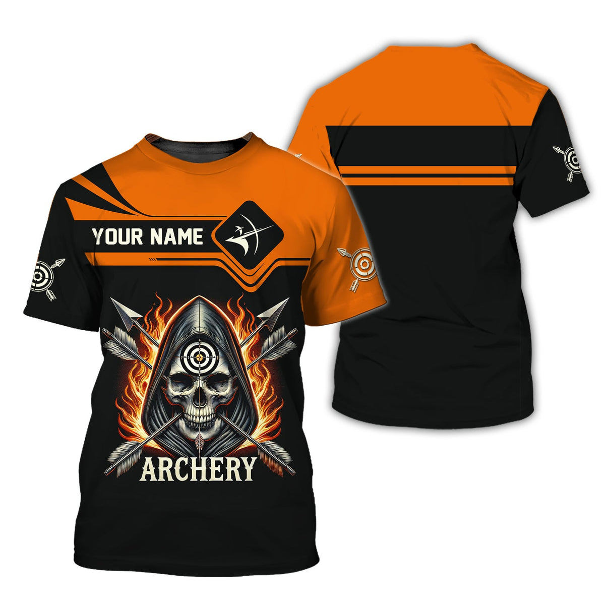 Custom Archer T Shirt, Archery Polo Shirt, Gift for Archers, Gift For Sport Fan