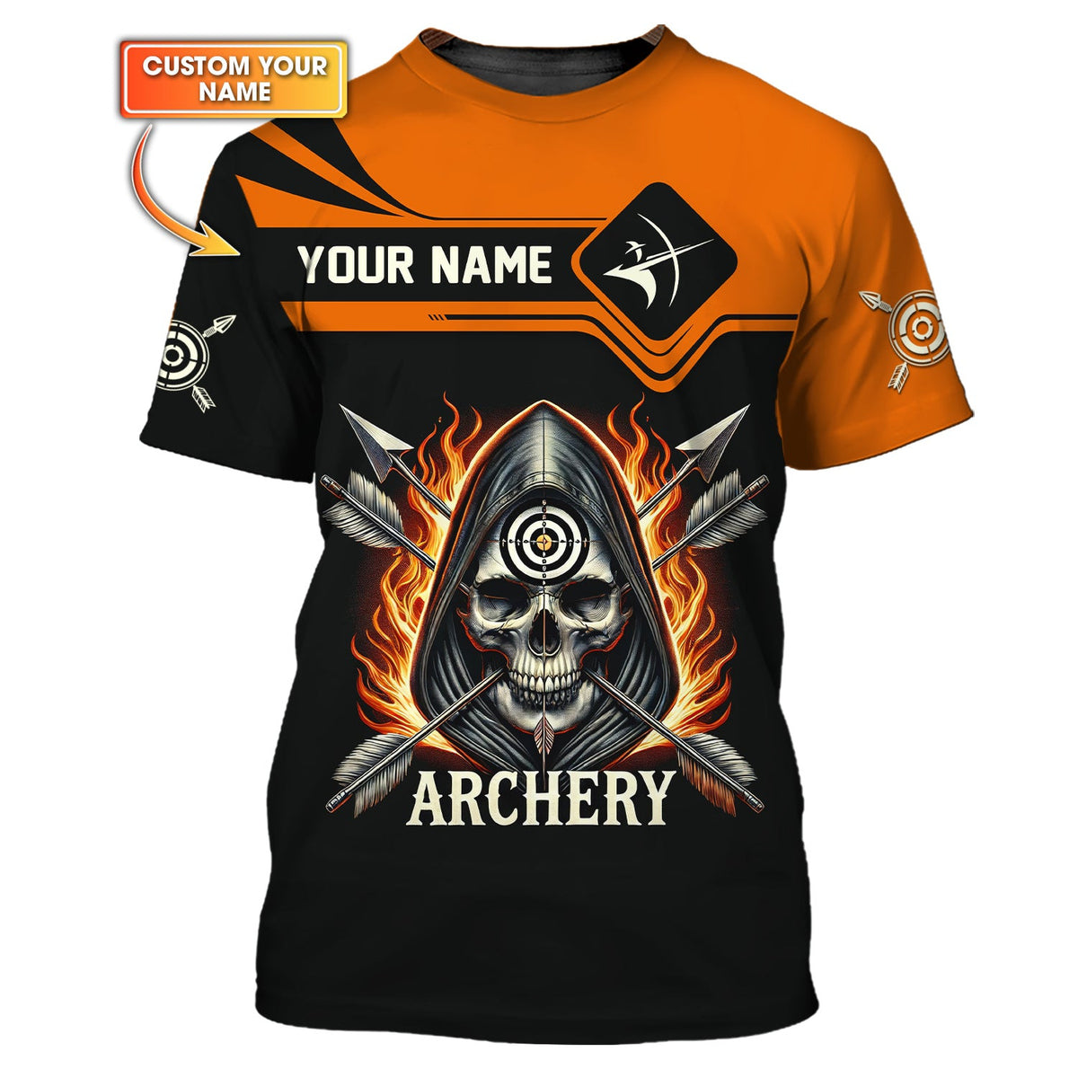 Custom Archer T Shirt, Archery Polo Shirt, Gift for Archers, Gift For Sport Fan