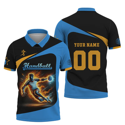 Custom Name & Number Handball Player T-Shirt 3D, Custom Handball Jersey, Lightweight Sportswear, Gift For Sports Fan
