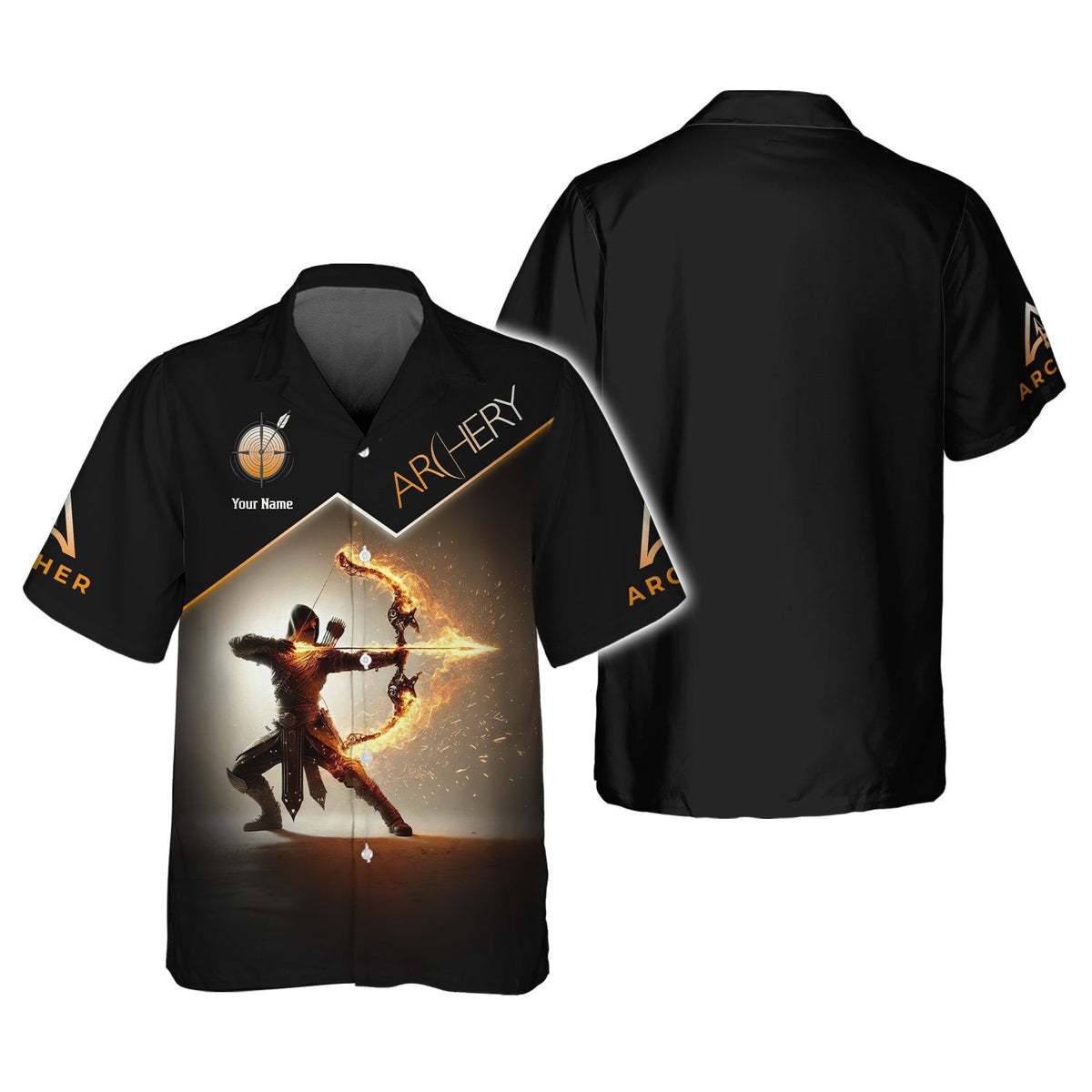 Custom Archery Shirt, Archery Polo Shirts, Unisex Shirt, Lightweight Sportswear, Gift for Archers